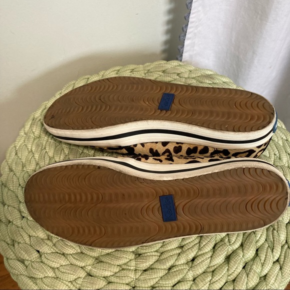 Kate Spade for Keds tan and brown leopard print calf hair slip on sneakers - Picture 9 of 9